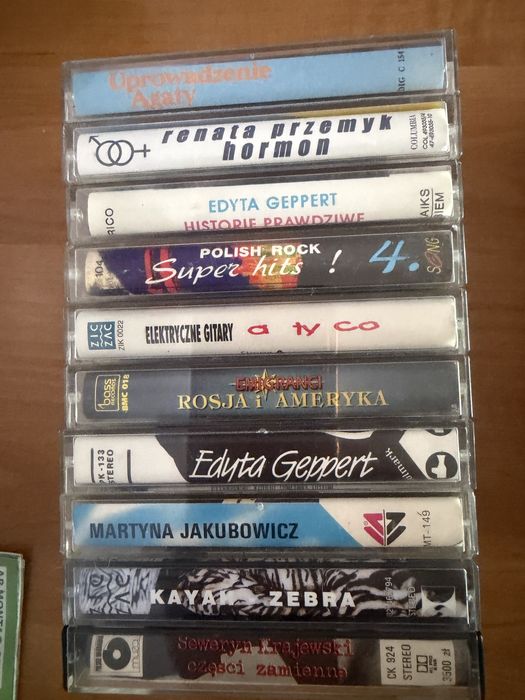 Kasety magnetofonowe Polskie tytuly.