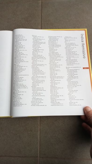 Livro culinária de capa dura