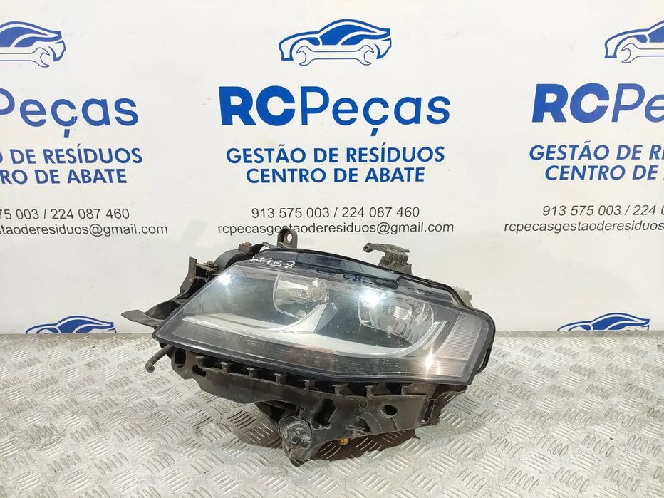 Otica Farol Frente Frontal Esquerda Original Audi A4 B8 Pre Facelift