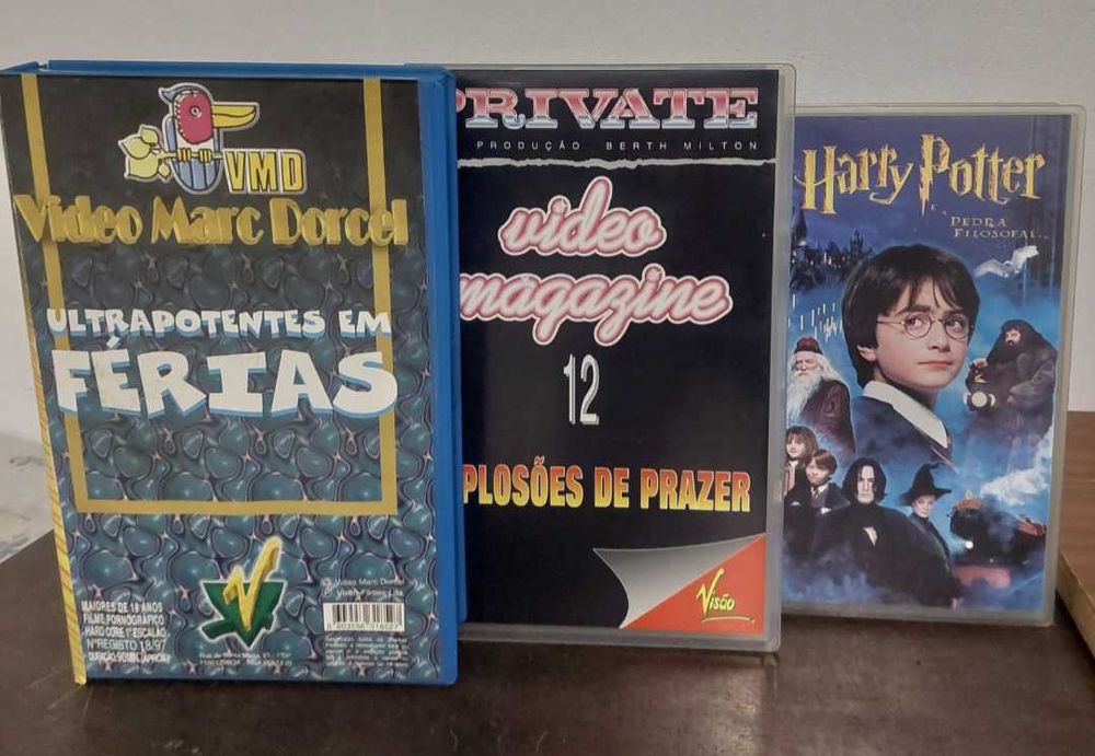 Filmes originais em cassetes VHS