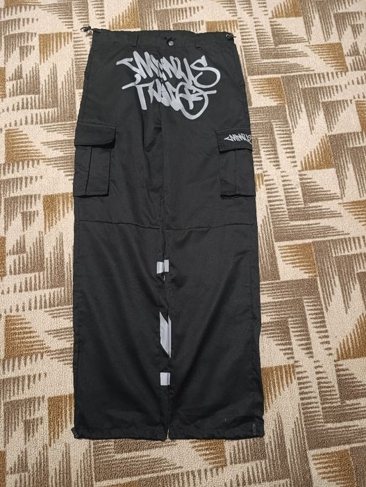 черные штаны карго Minus Two Pants y2k sk8 opium