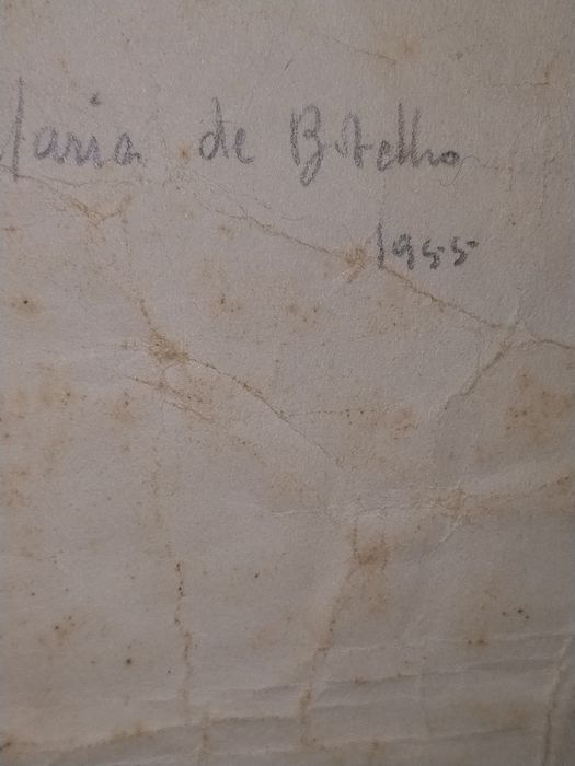 Desenho Original (1958) Pintora Ana Maria Botelho – Obra de Juventude 45x35 cm
