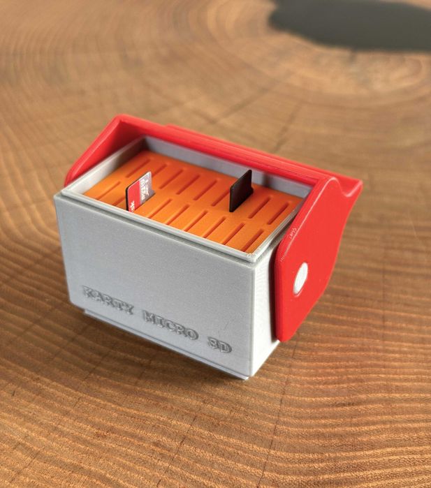 Skrzyneczka, organizer na karty microSD – 18 slotów, personalizacja