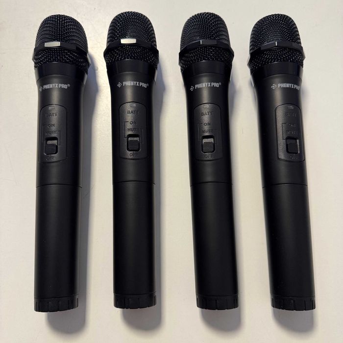 Phenyx Pro PTV-2000 Bezprzewodowy system mikrofonowy, 4-kanały, VHF