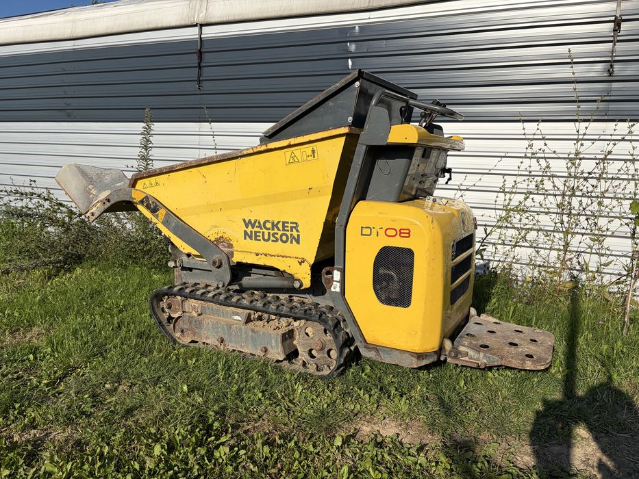 Wozidło budowlane miniwywrotka Wacker Neuson DT08 taczki spalinowe 800kg