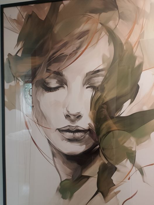 Duży plakat w ramie