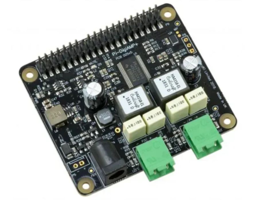 Сетевой стример, плеер, Raspberry pi4+экран 6,5+ЦАП 32/384+БП+micro SD