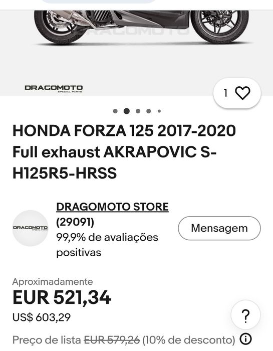 Akrapovic ponteira origem