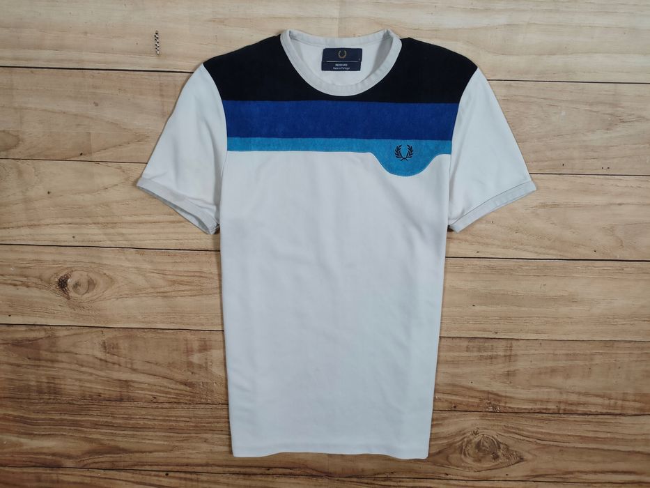 FRED PERRY Koszulka T-Shirt Męska Logowana r. S