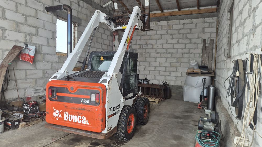 Bobcat S550 Widły  Łyżka  Ķrokodyl  2013r.