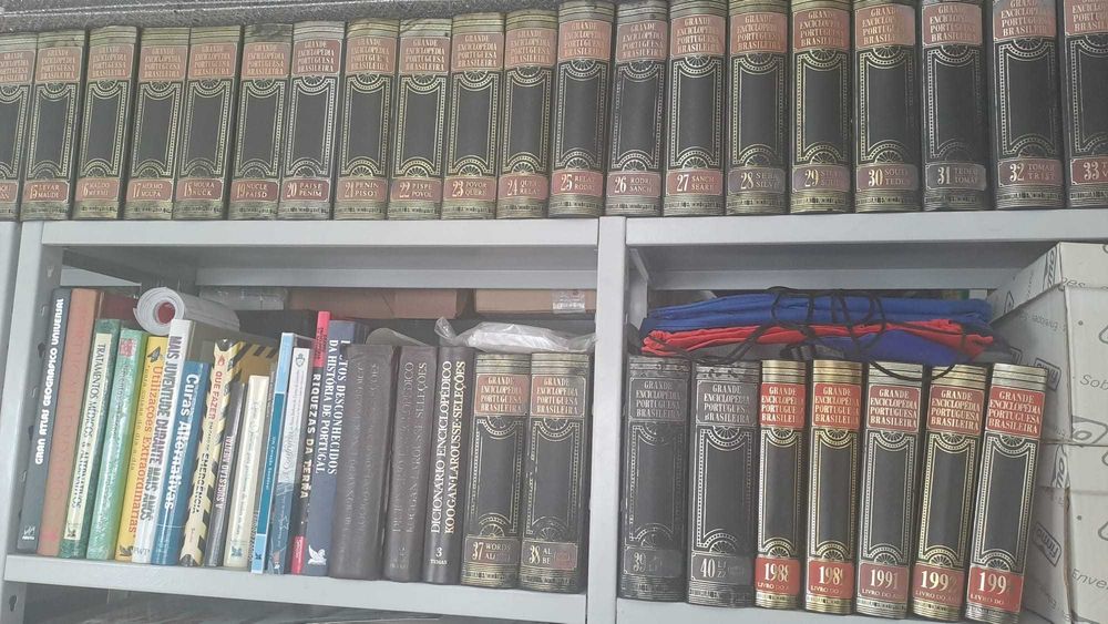 Enciclopédias e Livros Variados - Lote de 140 livros aprox.