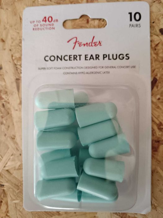 Fender Concert Ear Plugs (10 Pair) Daphne Blue