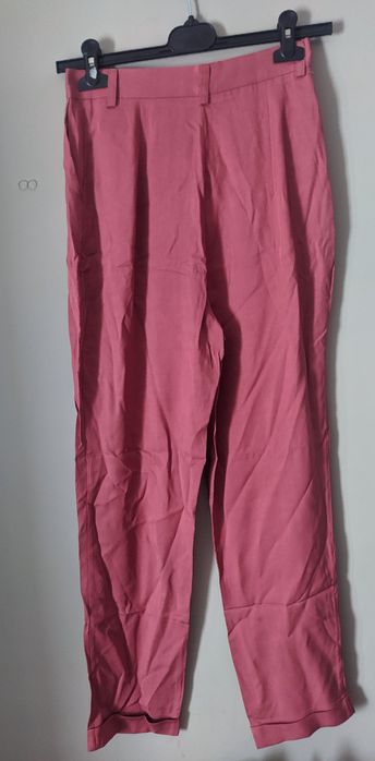 Spodnie klasyczne Forseti XS wysoki stan wiskoza wiskozowe