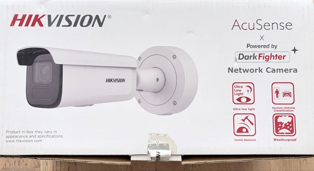 Nowa kamera IP Hikvision AcuSense DarkFighter – rozpakowana, nieużywana