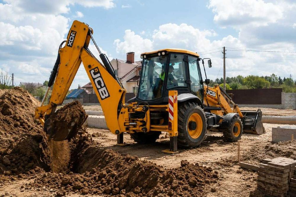 Оренда екскаватора. Оренда екскаватора навантажувача JCB 4cx