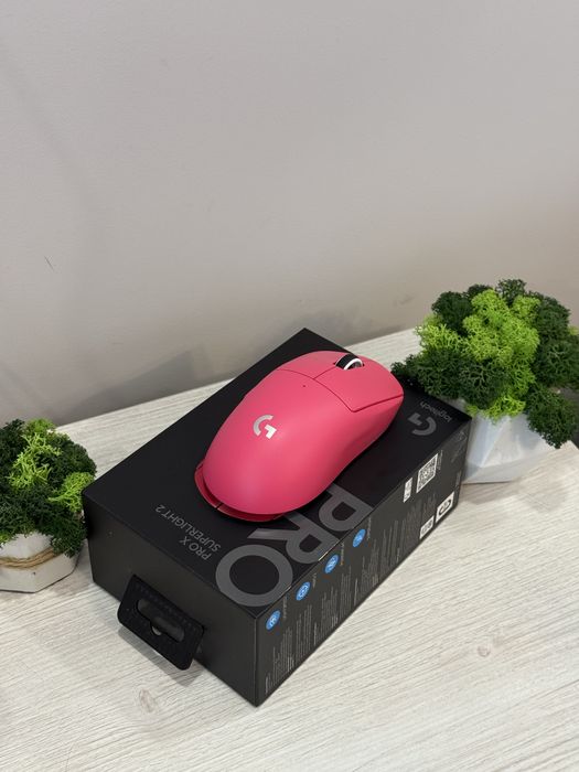 Logitech G Pro X Superlight 2 !ГАРАНТІЯ! рожева HERO 2 LIGHTSPEED Wireless