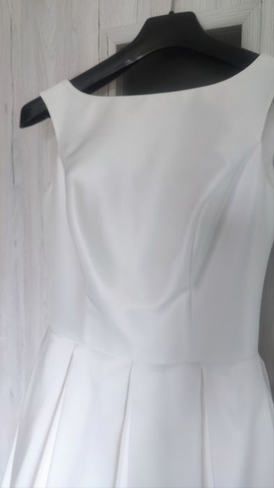 Suknia ślubna śmietanka 34/36 + pokrowiec