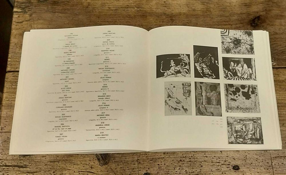 Antigo Livro "20 Anos de Gravura" da Fundação Calouste Gulbenkian por Martins da Silva