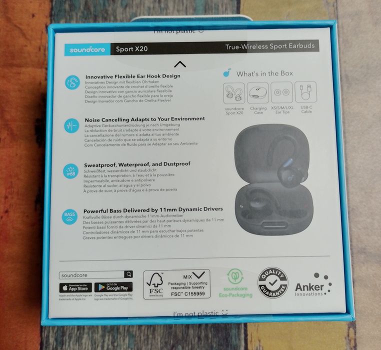 Навушники Anker SoundCore Sport X20 (Black)
