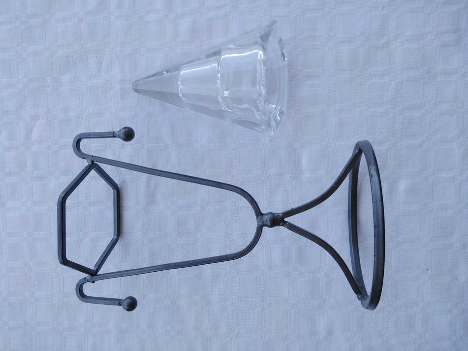 Castiçais Metal Vidro