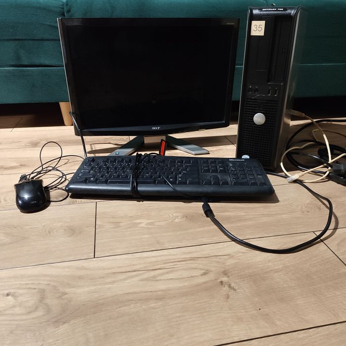 Komputer Dell Monitor Acer klawiatura myszka