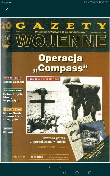 Zestaw czasopism Gazety wojenne