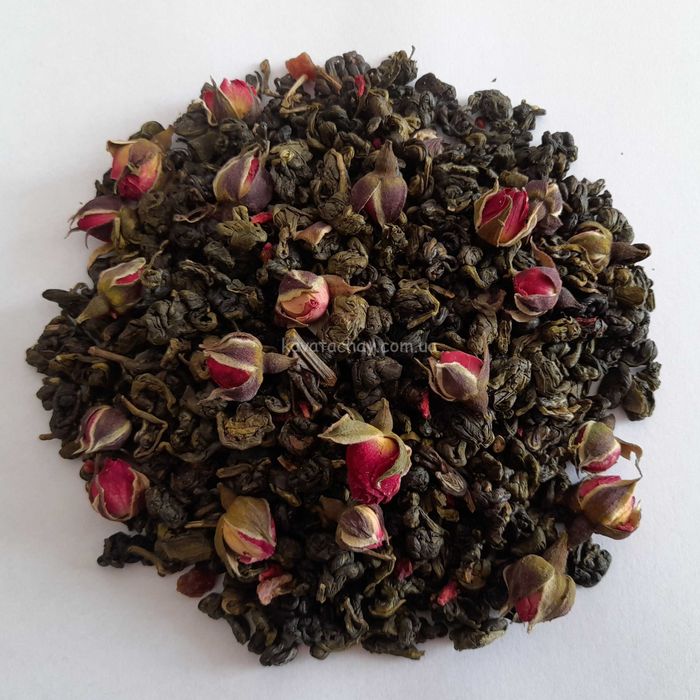 Зелений чай Малина Троянда ( Зеленый чай Малина Роза )