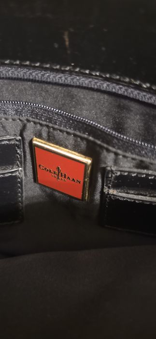 ColeHaan - czarna elegancka torebka  do ręki