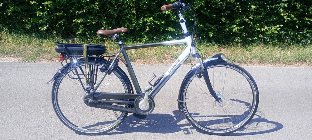 Rower holenderski elektryczny gazelle Orange comfort impulse hybrid  męski zadbany egzemplarz 400wh Nexus Magura LED