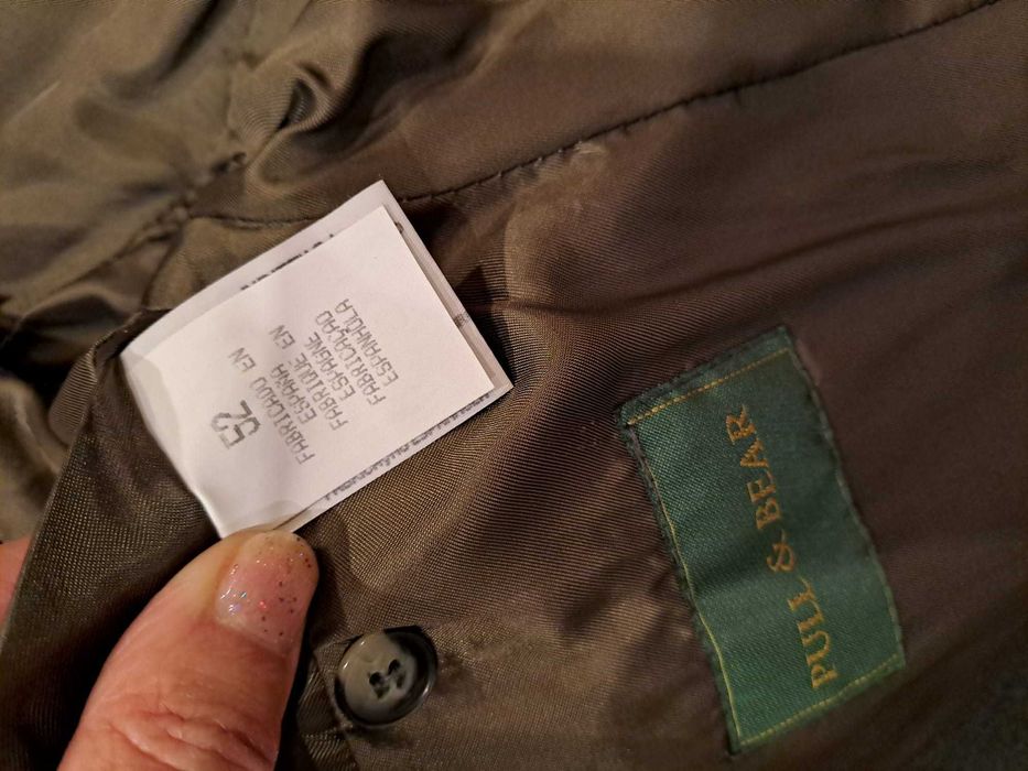 Blazer Homem, cor verde cinza matizado, Pull & Bear