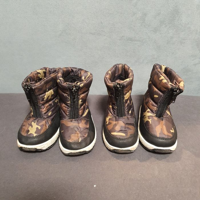 Sinsay śniegowce camo buty zimowe camo bliźniaki wełna 22