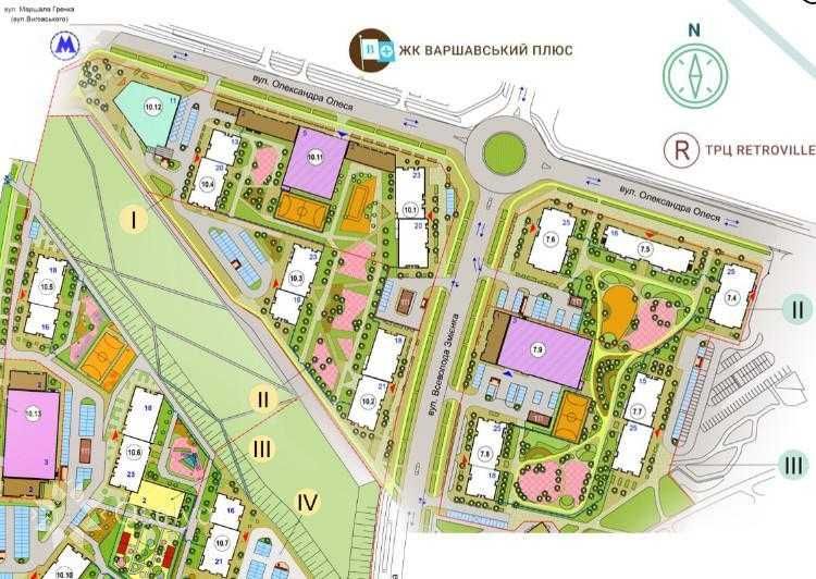 Продаж 2-кімнатної квартири Варшавський 3 буд. 10.5 пов. 9