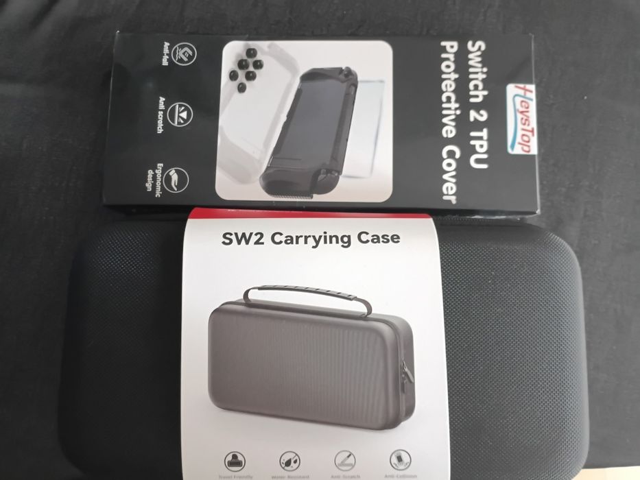 Zestaw akcesoriów Nintendo Switch 2 - Pokrowiec + Etui TPU Heystop