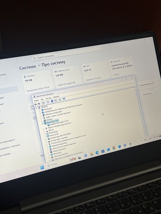 Ноутбук Lenovo ideapad 330S-14IKB в гарному стані ram 8gb ssd 128gb