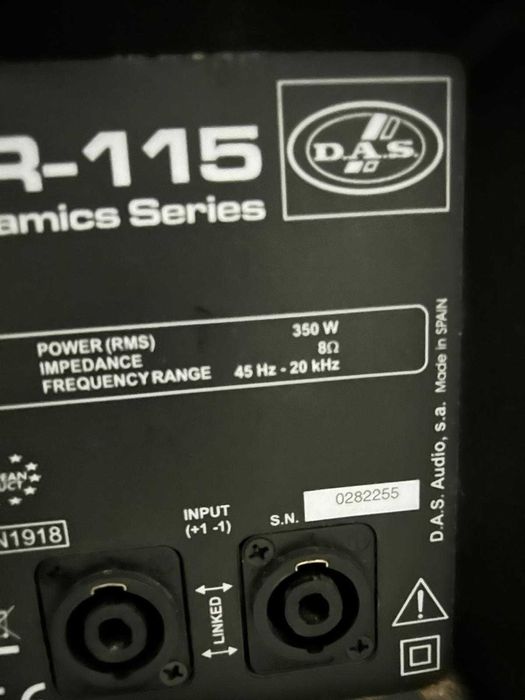 Colunas de Som DAS 350W