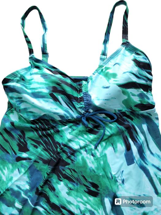 Strój kostium kąpielowy tankini 40,L BonPrix komplet wzór