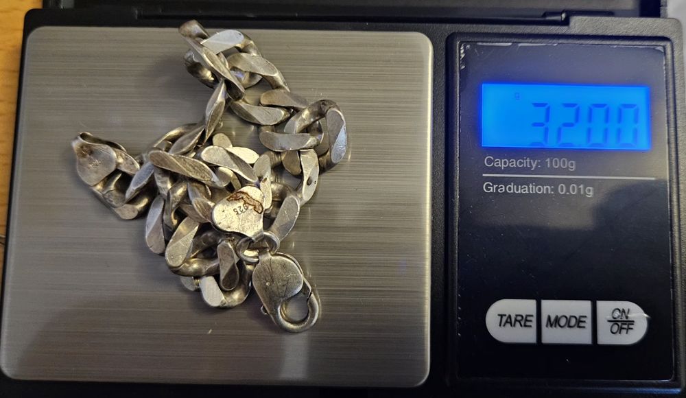 Srebrna bransoletka 925. 32 gramy