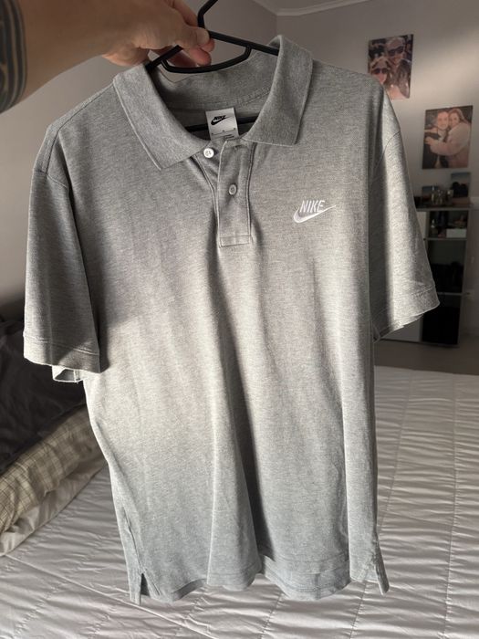 Polo L da nike cinza