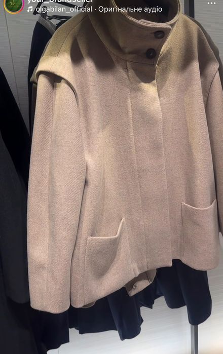 пальто вовняне, Zara, S,M,L