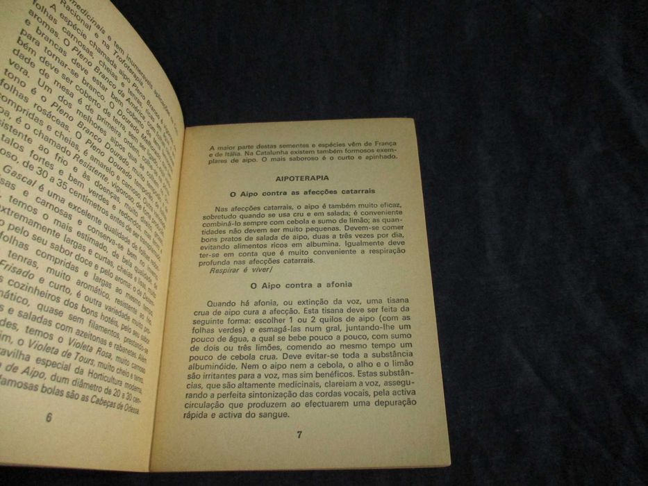 Livro O Aipo e as suas 30 curas tróficas