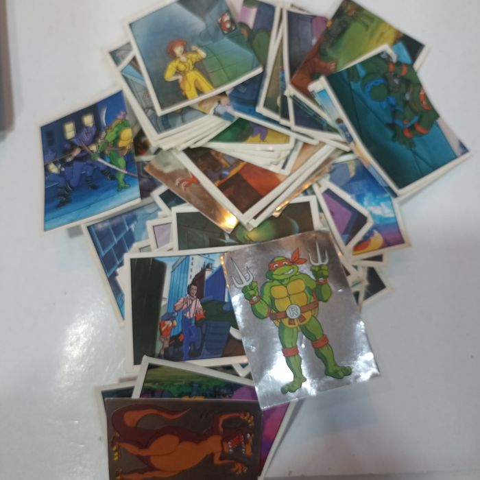 Caderneta e cromos TMNT 1990 Panini