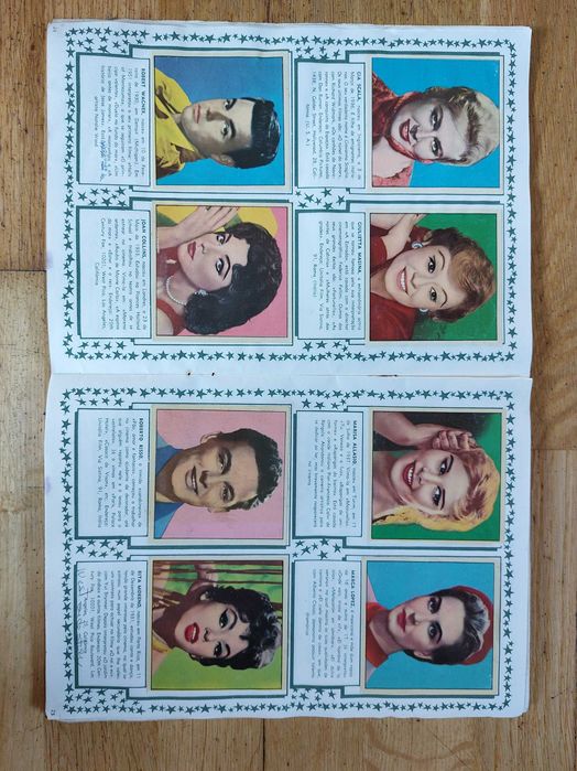 Caderneta cromos "Cine Foto, Estrelas de hoje e de sempre" completa