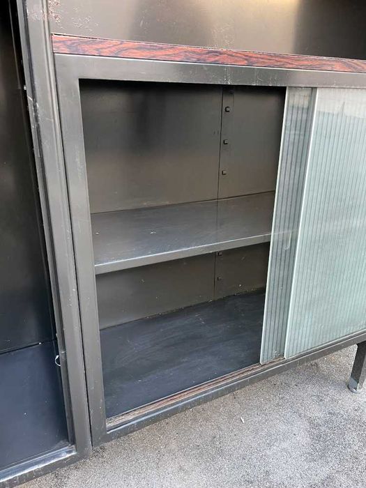 Armário De Escritório Metálico Vintage