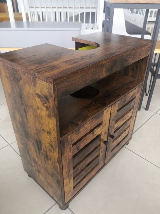 Stojącą szafka pod umywalkę Loft vintage uchylne drzwiczki półka 60cm