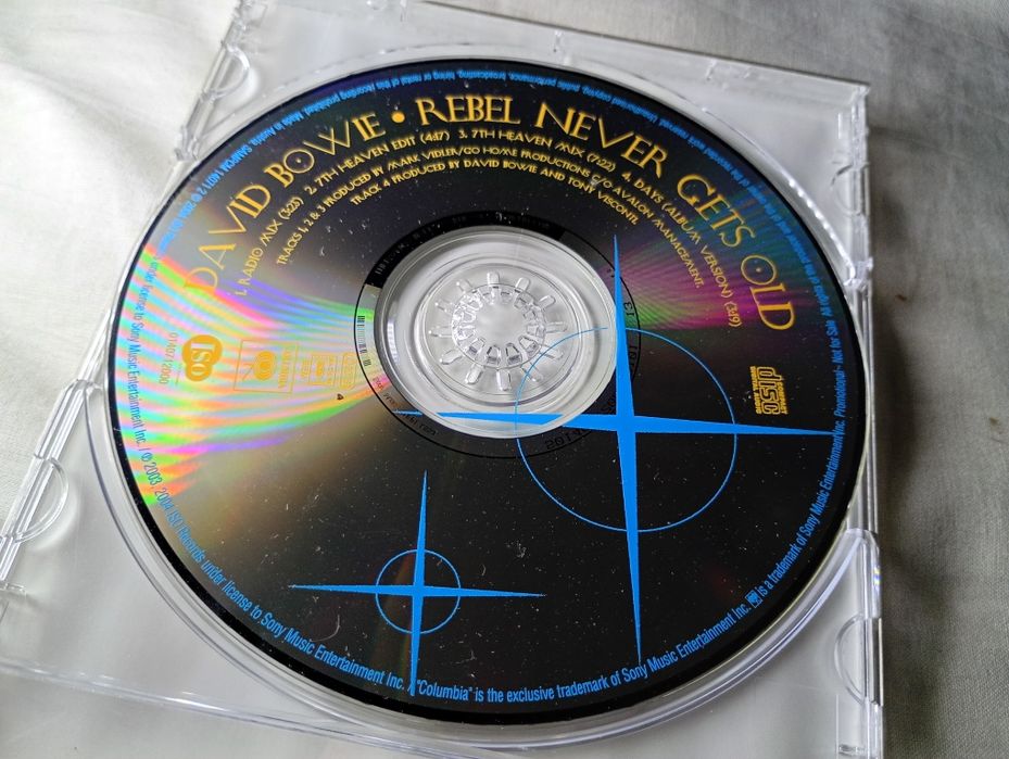 David Bowie Rebel never gets old promo cd