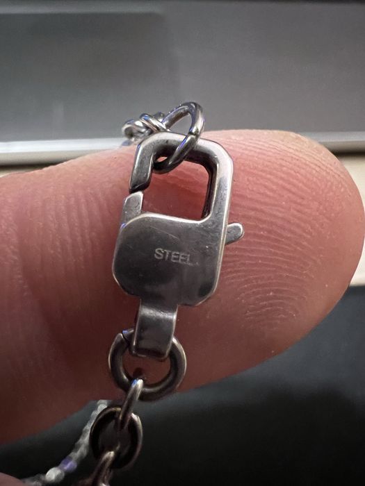 Emporio Armani - naszyjnik męski ze stali szlachetnej