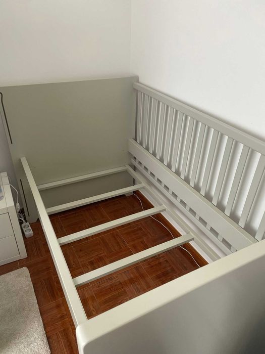 Cama de grades c/ colchão 70x140