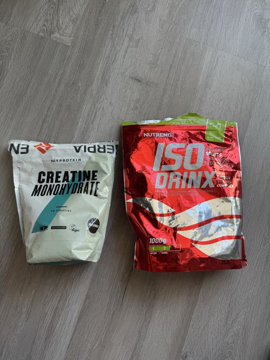 Креатин MyProtein Creatine Monohydrate + ізотонік Nutrend ISO Drinx