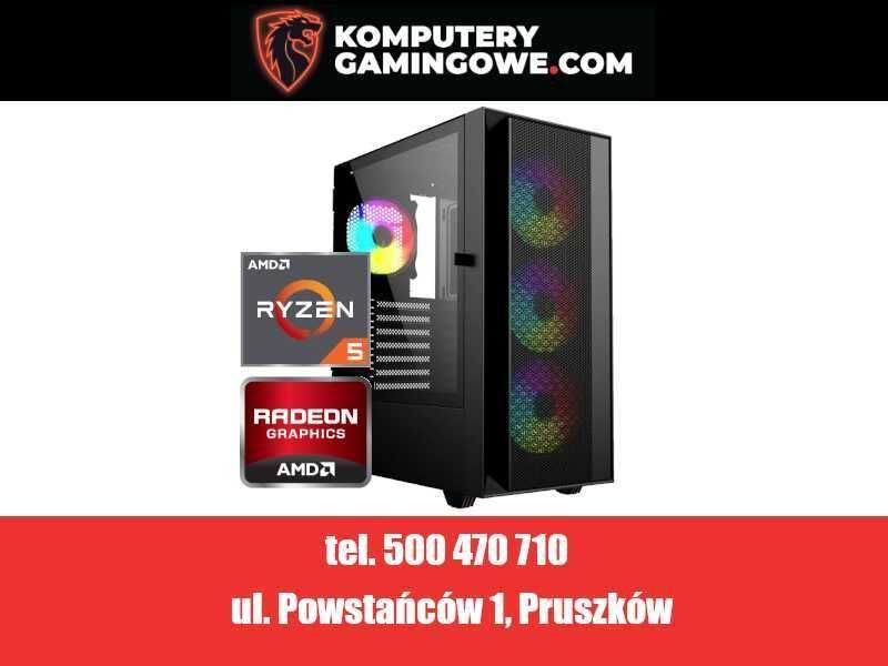 Nowy Komputer Gamingowy AMD Ryzen 5 5500 16GB RAM 512GB SSD NVME NVIDIA RTX5060 8GB Windows 11 Faktura 23% VAT 2 Lata Gwarancji KomputeryGamingowe.com