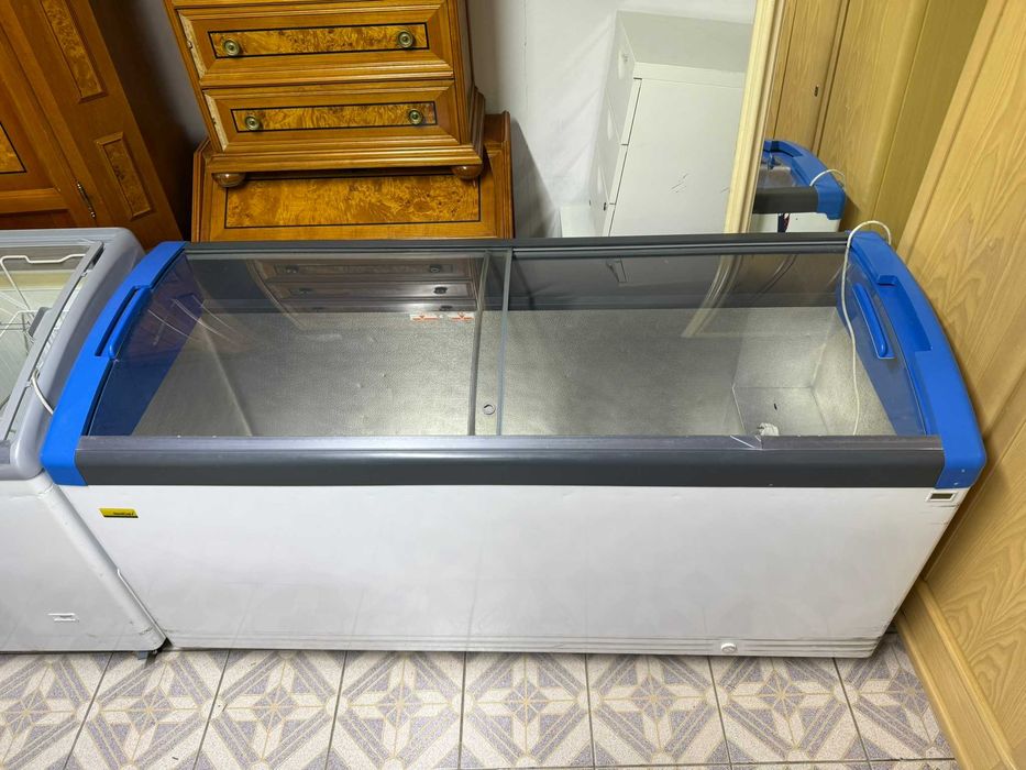 ZAMRAŻARKA skrzyniowa z Niemiec  z przeszkloną pokrywą 171L DOWÓZ